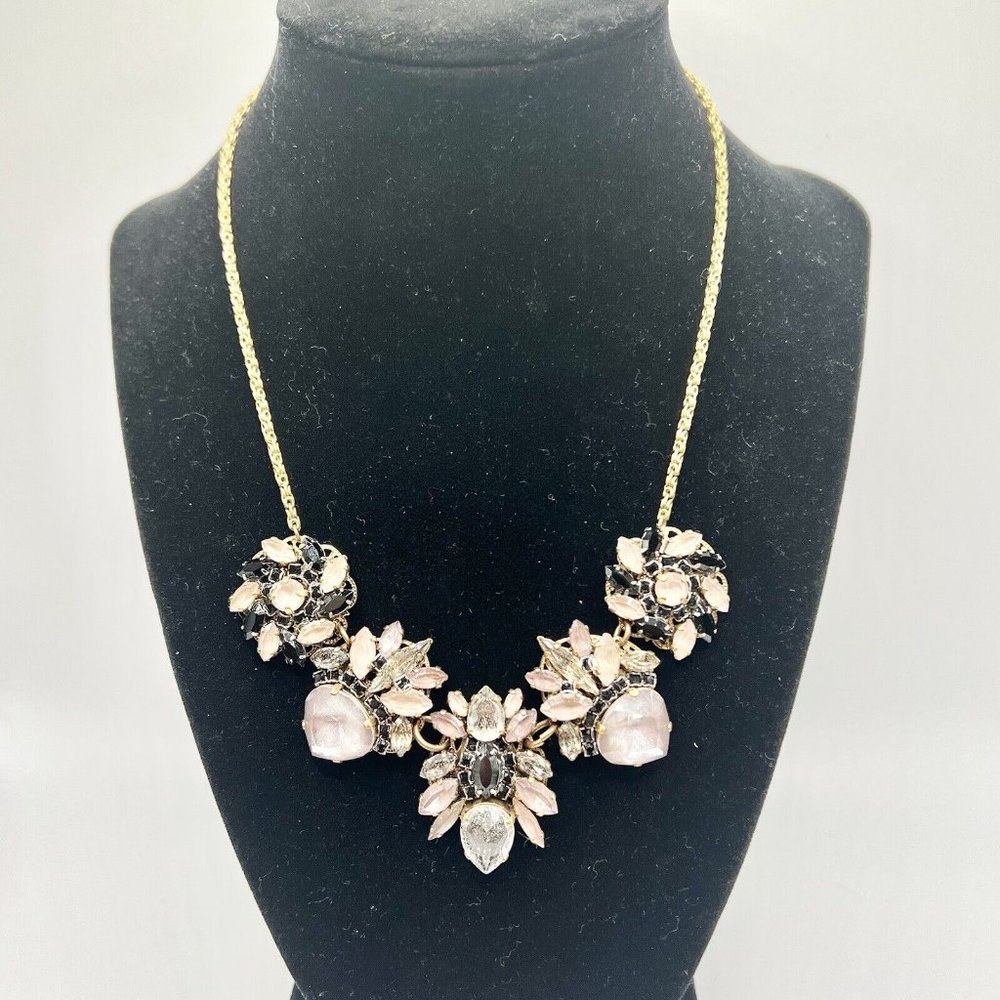 Erickson Beamon Rocks Big Bold Chunky Dropped Crystal Necklace